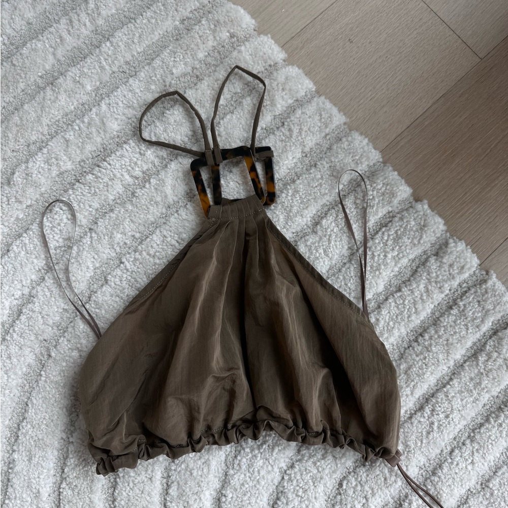 Ruby And Jenna Tortoise Crop Top - image 1